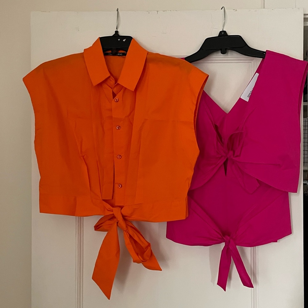 Italian-made Cotton Tops. Purchased in Italy. Like New Never Worn.